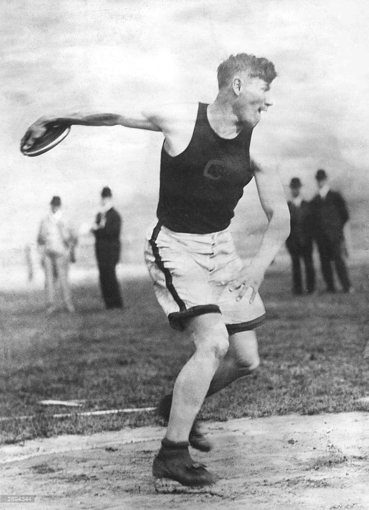 Jim Thorpe Discus Decathlon 1912 Olympics